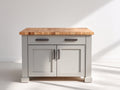 Credenza - Legno ingegnerizzato-metallo - 100 x 45 x 90 cm - Bianco-rovere naturale - Stile moderno rustico