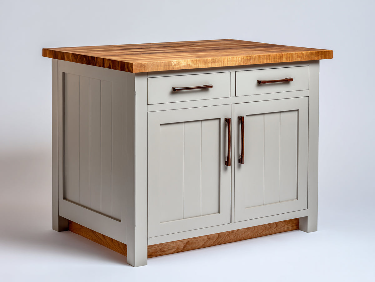 Credenza - Legno ingegnerizzato-metallo - 110 x 45 x 90 cm - Bianco-rovere naturale - Stile rustico moderno
